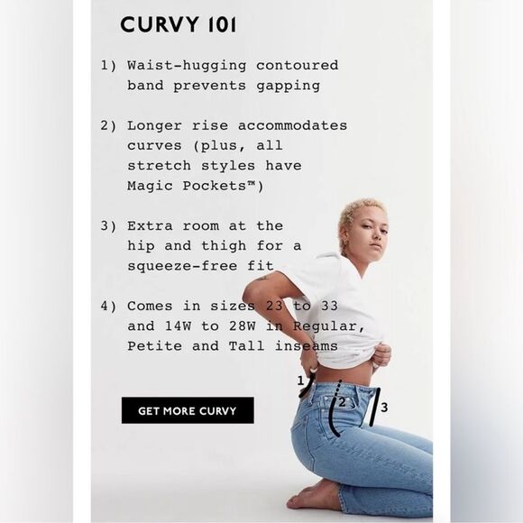 *Flaw Spot* Madewell NWT Curvy Perfect Vintage Jeans Size 33 High Rise White - Picture 10 of 16